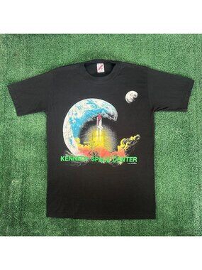 Vintage 80s Kennedy Space Center T-Shirt NASA Space Shuttle